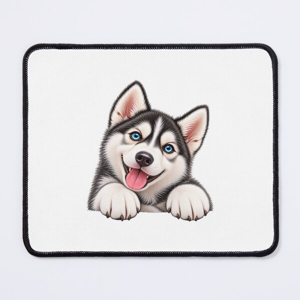 Item preview, Happy husky cute blue eyes designed and sold by Magounette.