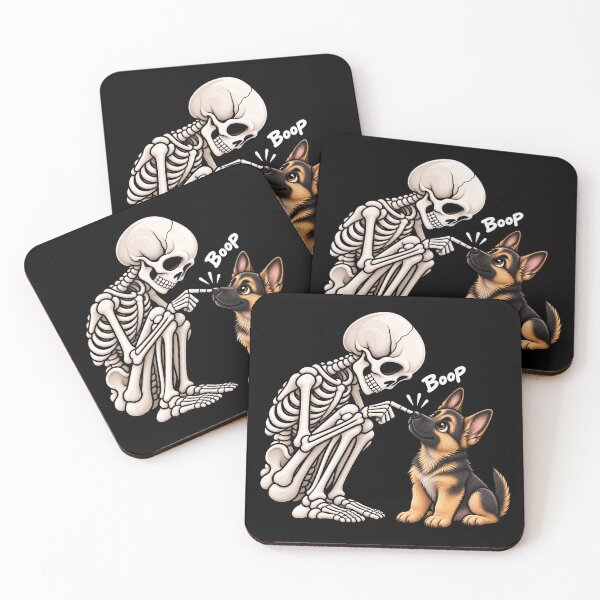 Item preview, Funny Skeleton German Shepherd Dog Boop Halloween Design Mom Dad designed and sold by rafaeltto.