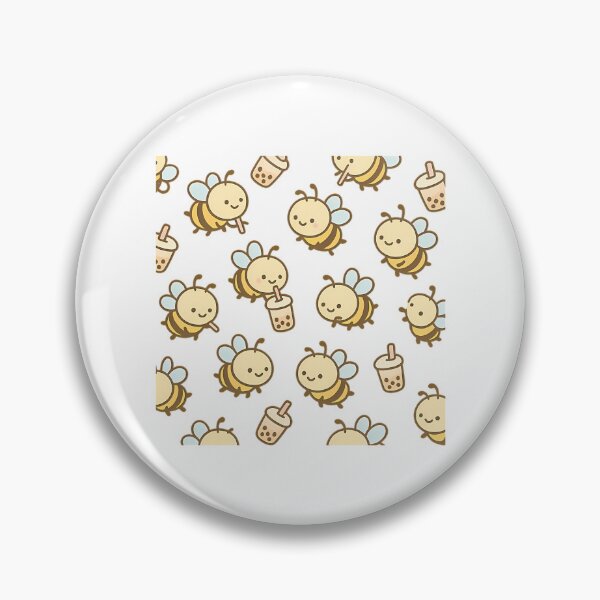 Item preview, Buzzin For Boba  Kawaii Bee Pattern designed and sold by jordinneri.