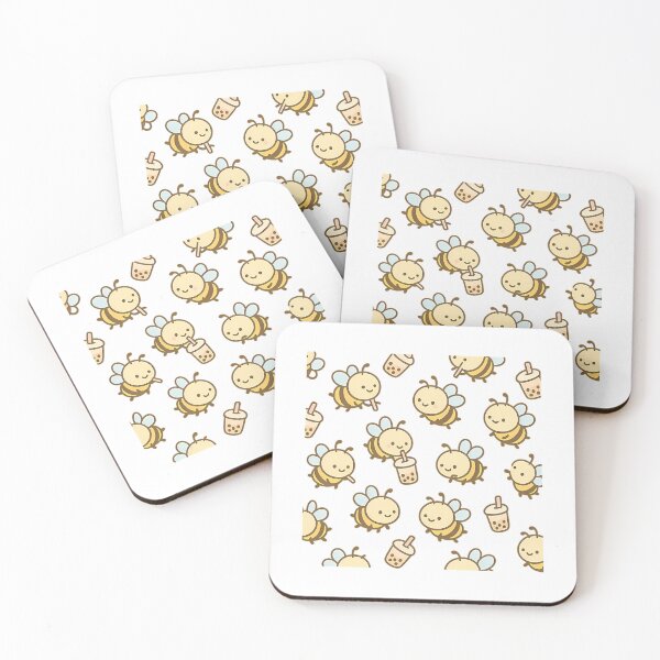 Item preview, Buzzin For Boba  Kawaii Bee Pattern designed and sold by jordinneri.
