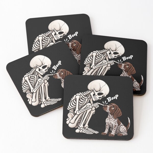 Item preview, Funny Skeleton German Shorthaired Pointer Dog Boop Halloween Design Mom Dad designed and sold by rafaeltto.