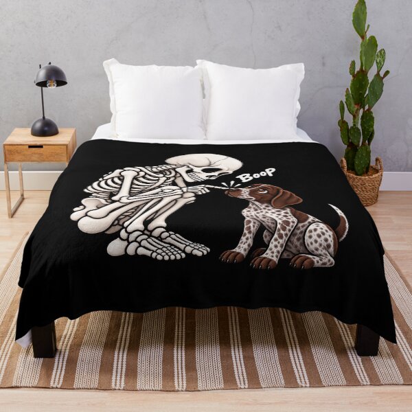 Item preview, Funny Skeleton German Shorthaired Pointer Dog Boop Halloween Design Mom Dad designed and sold by rafaeltto.