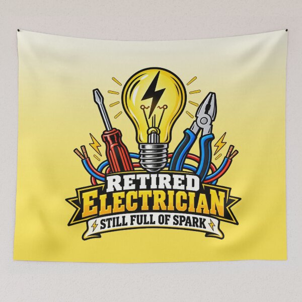Item preview, Retired Electrician Still Full Of Sparks | Retired Electrician Crewneck  designed and sold by Xpression876.