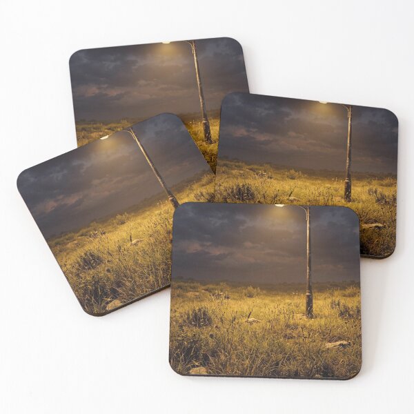 Item preview, Lonely Street Light In Golden Field Night designed and sold by Mr besho.