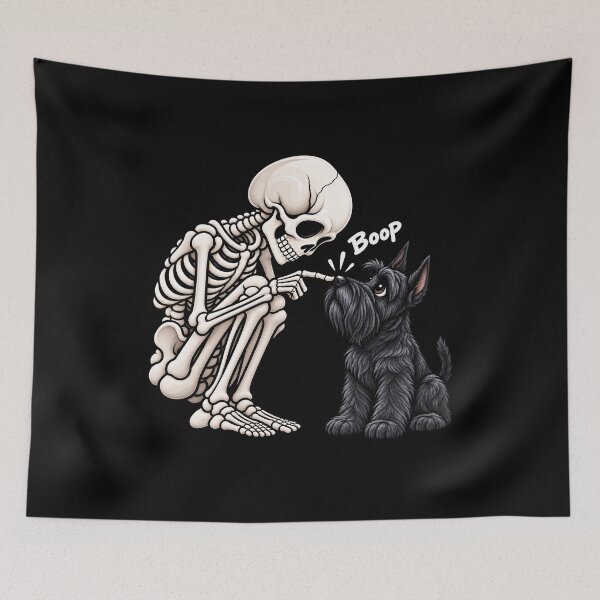 Item preview, Funny Skeleton Giant Schnauzer Dog Boop Halloween Design Mom Dad designed and sold by rafaeltto.