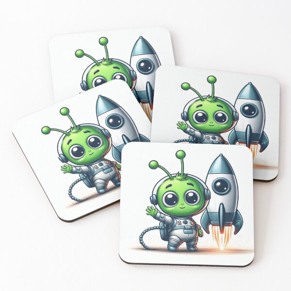 Item preview, Alien and spaceship designed and sold by JALNERVION SHOP.