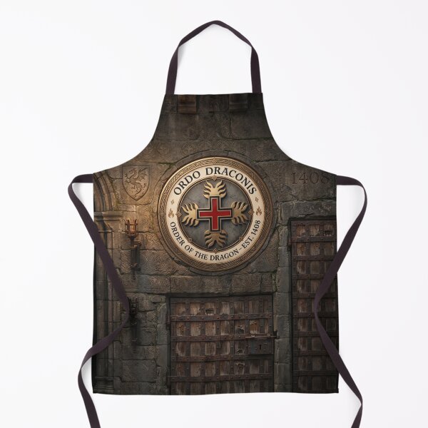 Item preview, Ordo Draconis - Order of the Dragon 1408 Flaming Cross Emblem designed and sold by ElNiro.