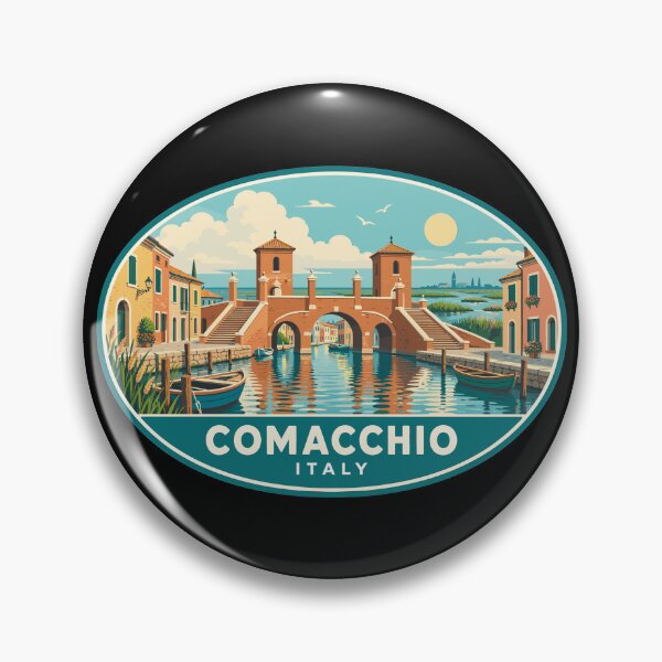 Item preview, Discover Comacchio in Italy Vintage Canal Town designed and sold by turtlestart.