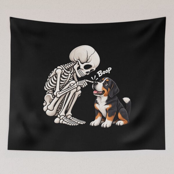 Item preview, Funny Skeleton Great Swiss Mountain Dog Boop Halloween Design Mom Dad designed and sold by rafaeltto.