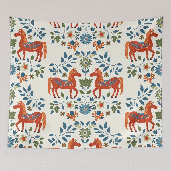 Item preview, Swedish Dala Horses, Floral Horses designed and sold by xiao xuans.