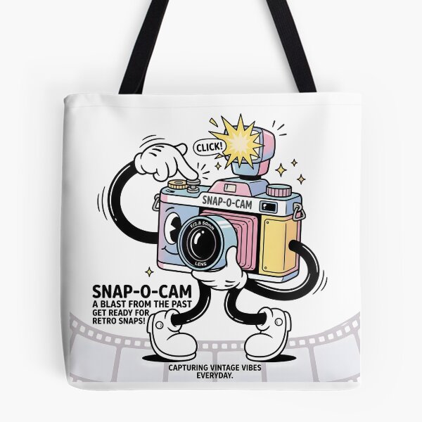 Item preview, Vintage Camera Retro Cartoon Mascot Photography Art designed and sold by BobaBunny76.