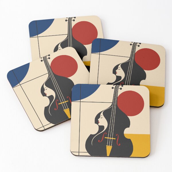 Item preview, Woman and Cello Art Print, Bauhaus Music Print, Female Musician Art, Cello Player Gift, Abstract Music Print, Mid Century Modern Decor designed and sold by Studio pod Burom.