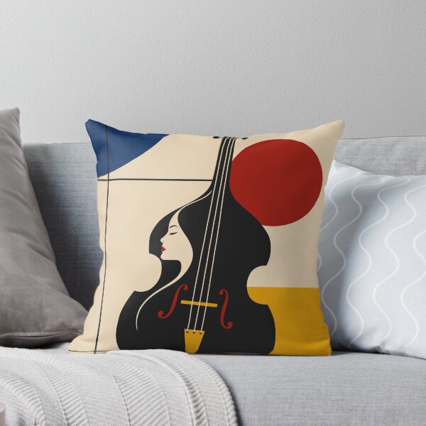 Item preview, Woman and Cello Art Print, Bauhaus Music Print, Female Musician Art, Cello Player Gift, Abstract Music Print, Mid Century Modern Decor designed and sold by Studio pod Burom.