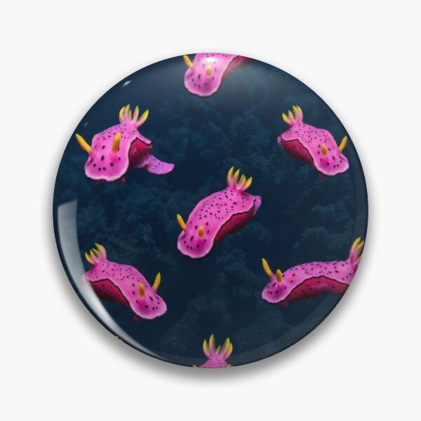 Item preview, Pink Nudibranch – Bold Sea Slug Pattern designed and sold by Helt-enkelt.