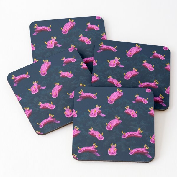 Item preview, Pink Nudibranch – Bold Sea Slug Pattern designed and sold by Helt-enkelt.