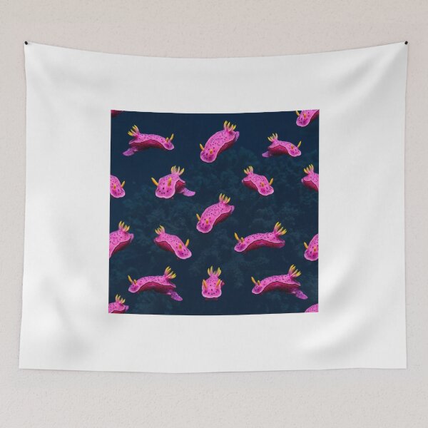 Item preview, Pink Nudibranch – Bold Sea Slug Pattern designed and sold by Helt-enkelt.