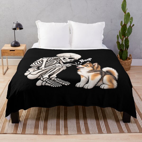 Item preview, Funny Skeleton Icelandic Sheepdog Boop Halloween Design Mom Dad designed and sold by rafaeltto.