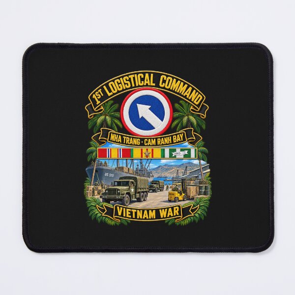 Item preview, Army - 1st Logistical Command - SSI - Nha Trang - Cam Ranh Bay - Vietnam War - VN SVC w Scene - 3D - Enhanced designed and sold by Military Insignia Products.