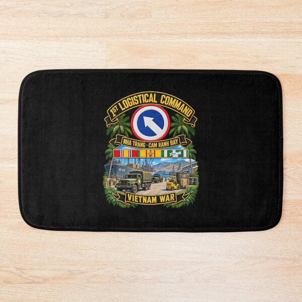 Item preview, Army - 1st Logistical Command - SSI - Nha Trang - Cam Ranh Bay - Vietnam War - VN SVC  w Scene - 3D - Enhanced designed and sold by Military Insignia Products.