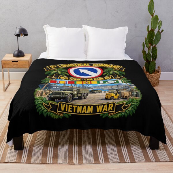 Item preview, Army - 1st Logistical Command - SSI - Nha Trang - Cam Ranh Bay - Vietnam War - VN SVC w Scene - 3D - Enhanced designed and sold by Military Insignia Products.