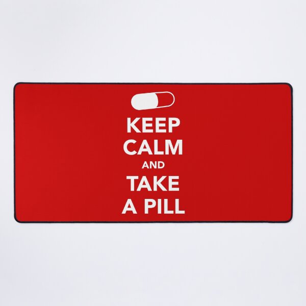 Item preview, Keep Calm and Take A Pill - Funny Medical & Pharmacy Joke Design designed and sold by knappidesign.
