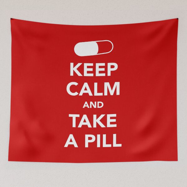 Item preview, Keep Calm and Take A Pill - Funny Medical & Pharmacy Joke Design designed and sold by knappidesign.