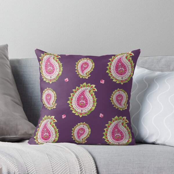 Item preview, Mughal Lotus - Plum Velvet designed and sold by Piret Victoria Ribas.