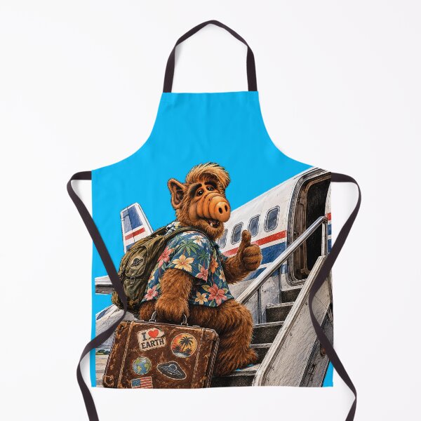 Item preview, Fan Art Retro Airport Sticker – Alien Travel 80s 90s Nostalgia designed and sold by Felixuss.