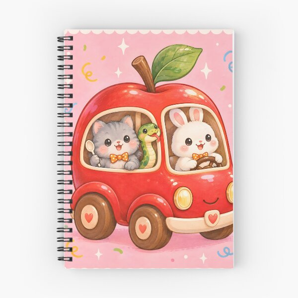 Item preview, Cute Apple Car Animal Adventure designed and sold by Pure Craft.