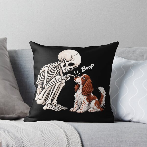 Item preview, Funny Skeleton Irish Red and White Setter Dog Boop Halloween Design Mom Dad designed and sold by rafaeltto.