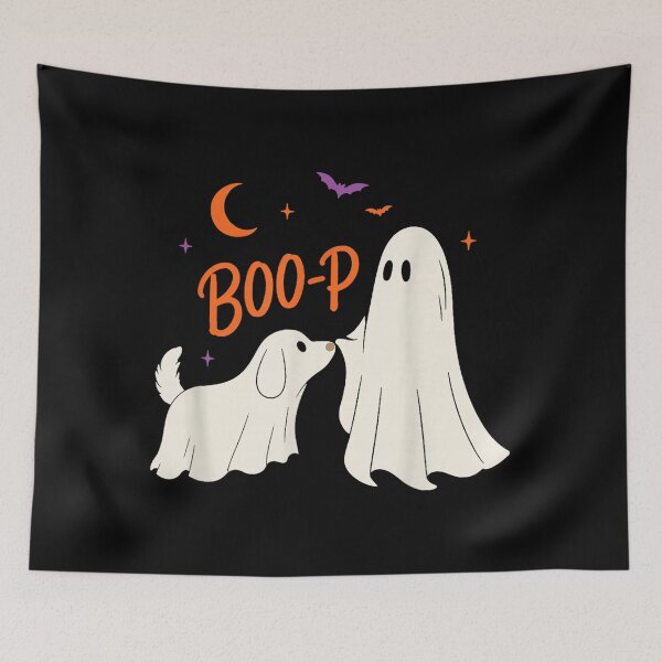 Item preview, Boo Boo-p Dog Ghost Funny Halloween Dog Lovers Dog Mom designed and sold by Gargamal.