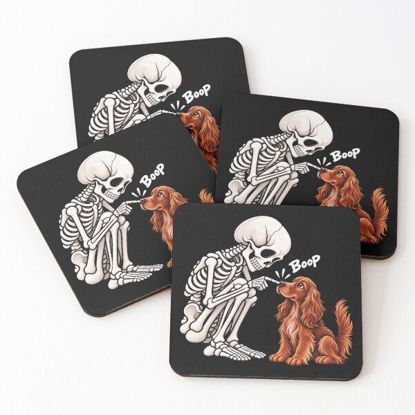 Item preview, Funny Skeleton Irish Setter Dog Boop Halloween Design Mom Dad designed and sold by rafaeltto.
