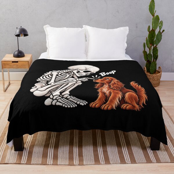 Item preview, Funny Skeleton Irish Setter Dog Boop Halloween Design Mom Dad designed and sold by rafaeltto.