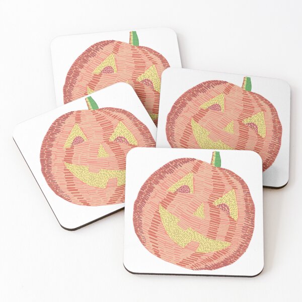 Item preview, Happy Jack The Lantern Smiling Pink Pumpkin designed and sold by FlyinggRabbit.