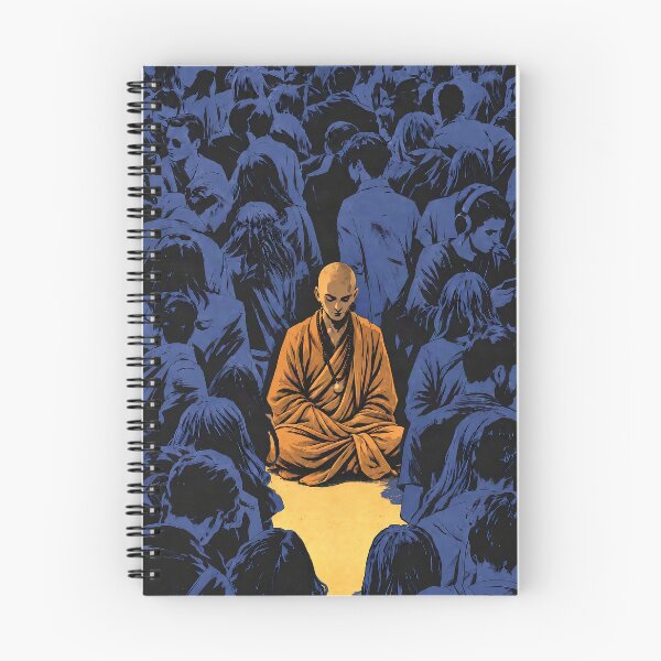 Item preview, Stillness Among Strangers — Monk Meditation Spiritual Art designed and sold by SacredLensV.