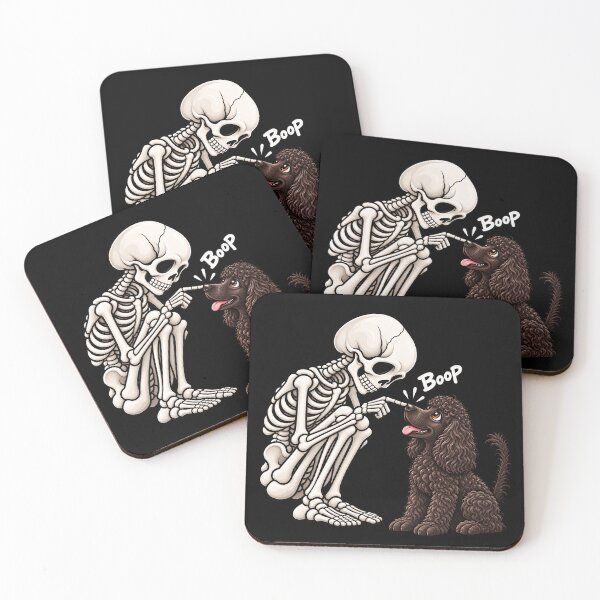 Item preview, Funny Skeleton Irish Water Spaniel Dog Boop Halloween Design Mom Dad designed and sold by rafaeltto.