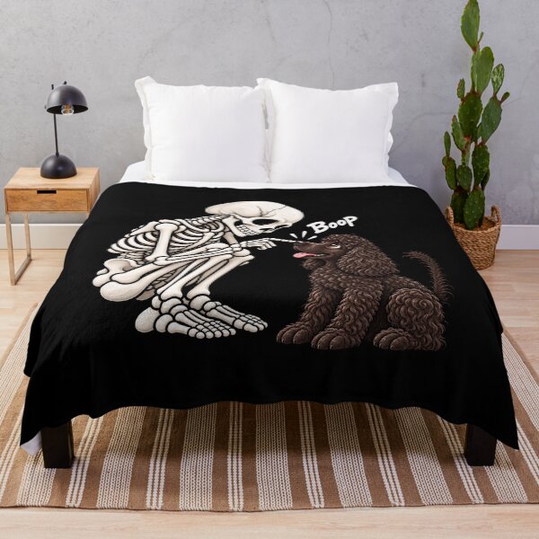 Item preview, Funny Skeleton Irish Water Spaniel Dog Boop Halloween Design Mom Dad designed and sold by rafaeltto.