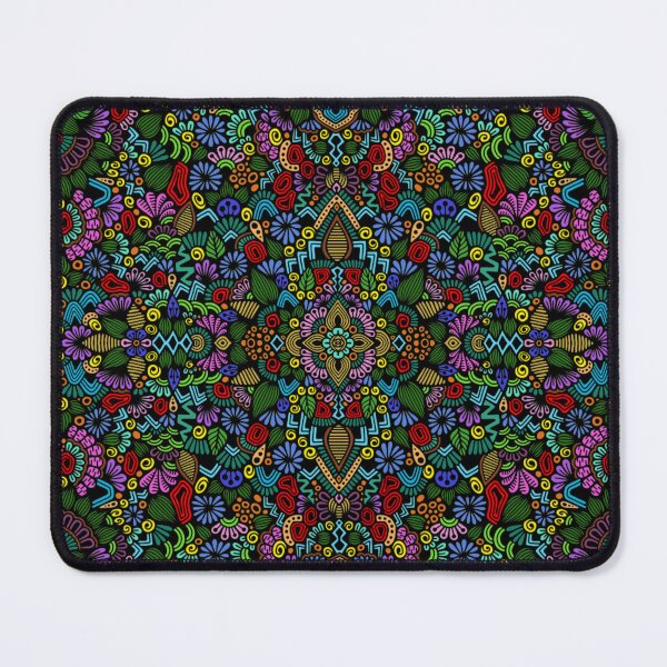 Item preview, Psychedelic Kaleidoscope Mandala and Intricate Tribal Pattern designed and sold by FioreDiCiliegio.
