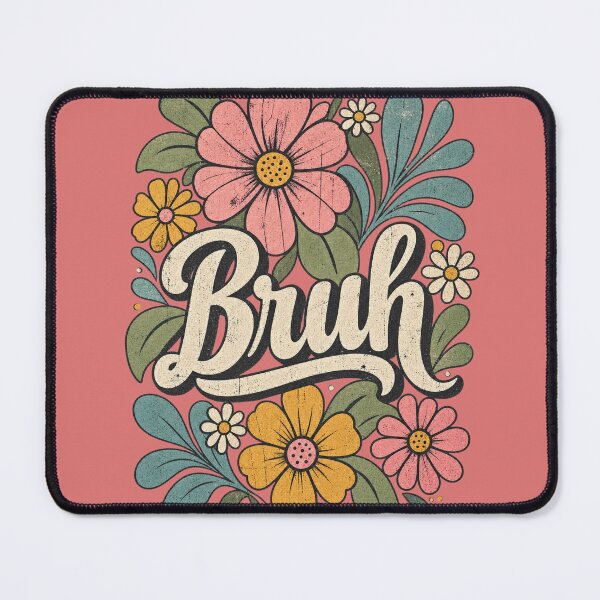 Item preview, Retro Floral Bruh Vintage Flower Graphic designed and sold by SaltTribe.