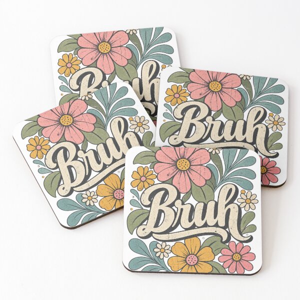 Item preview, Retro Floral Bruh Vintage Flower Graphic designed and sold by SaltTribe.