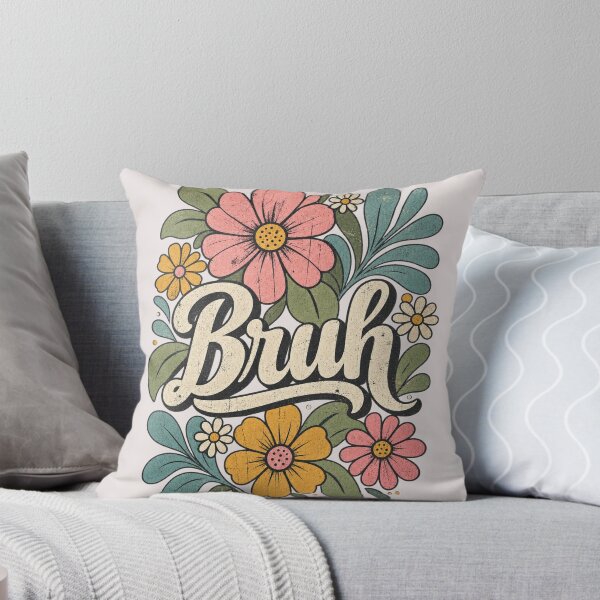 Item preview, Retro Floral Bruh Vintage Flower Graphic designed and sold by SaltTribe.