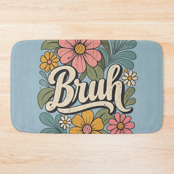 Item preview, Retro Floral Bruh Vintage Flower Graphic designed and sold by SaltTribe.