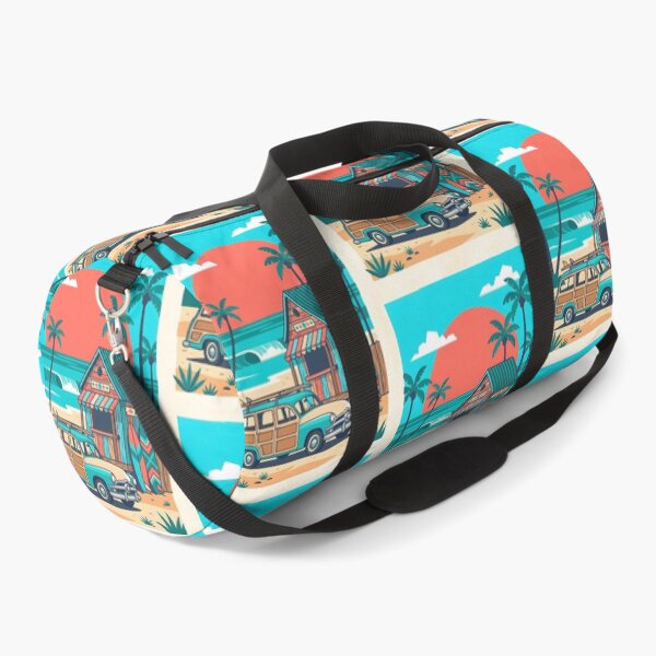 Item preview, Vintage Woodie with Surfboards – Retro Beach Shack & Surf Road Trip Design designed and sold by Sea Gem.