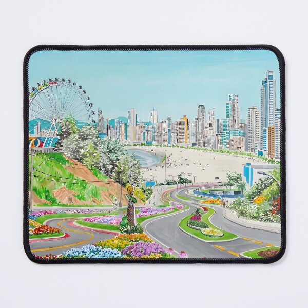 Item preview, Balneário Camboriú Brazil Wall Art – Santa Catarina Coastal Painting designed and sold by POSTERIOCREW.