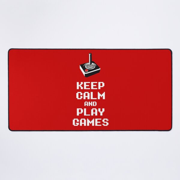 Item preview, Keep Calm and Play Games - Retro Gamer & Video Game Art Design designed and sold by knappidesign.