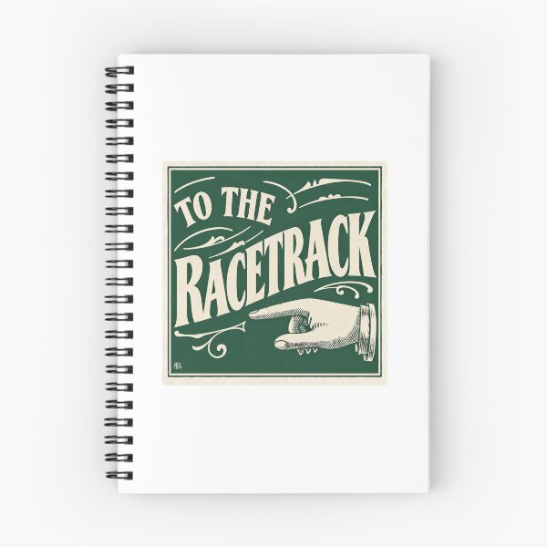 Item preview, "To The Racetrack" Vintage Advertising Sign designed and sold by smallbatchstudio.