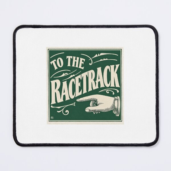 Item preview, "To The Racetrack" Vintage Advertising Sign designed and sold by smallbatchstudio.