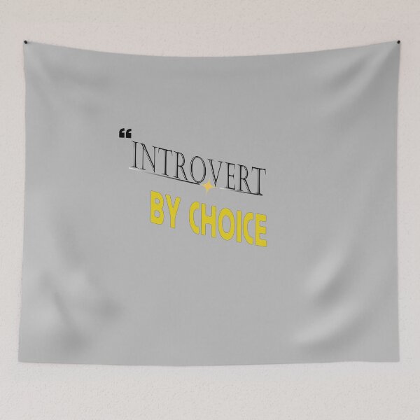 Item preview, Introvert By Choice – Typography T-Shirt | Minimalist Quote Design designed and sold by Gopal Verma.