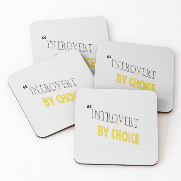 Item preview, Introvert By Choice – Typography T-Shirt | Minimalist Quote Design designed and sold by Gopal Verma.