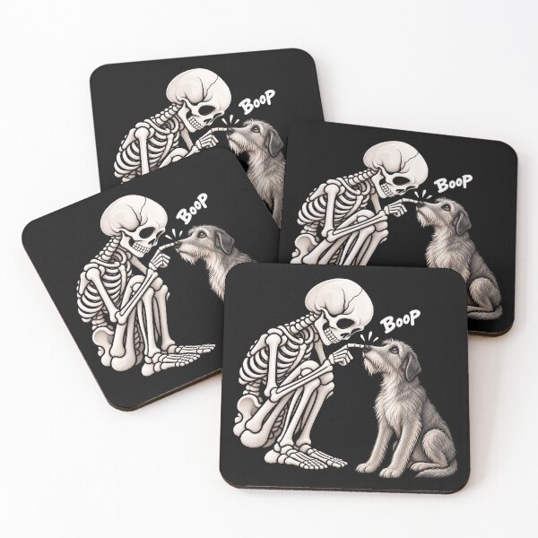 Item preview, Funny Skeleton Irish Wolfhound Dog Boop Halloween Design Mom Dad designed and sold by rafaeltto.